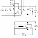 RC-WM 5000WM3 Stainless Steel RC Weigh Module IP69 outline dimensions