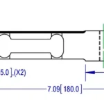 BSSPDE 4002D Digital Aluminum Single Point Load Cell 3kg outline dimensions