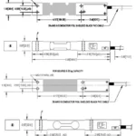 Digital Single Point Load Cell BSSPDE 4002D dimensions