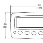 GR300 ABS Housing Digital Weight Indicator outline dimensions