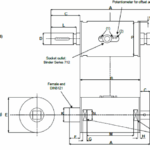 LXT 971 Shaft to Shaft Rotating Torque Load Cell outline dimensions