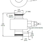 Rocker Column Load Cell RC 5030 outline dimensions