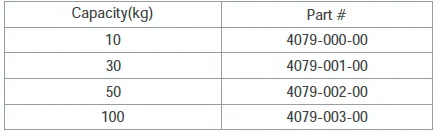 SP12 4079 Anodized Aluminum Single Point Load Cell part numbers
