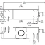 Digital Single Point Load Cell SP46HD outline dimensions