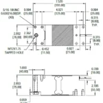 SP50 4025 Heavy Capacity Single Point Load Cell outline dimensions