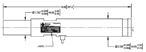 WPB 1060 Stainless Steel Weigh Bar IP68 outline dimensions