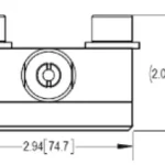 TIBD Stainless Steel Digital Specialty Load Cell IP69 outline dimensions