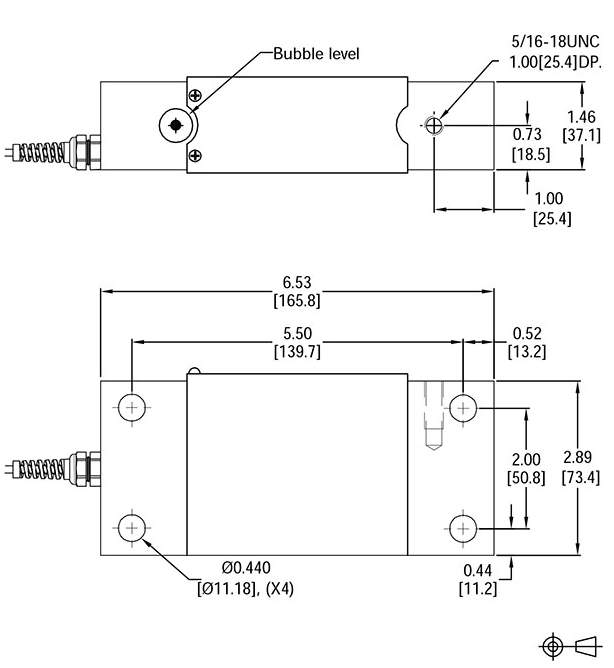 FLS 4041 Stainless Steel Single Point Load Cell outline dimensions