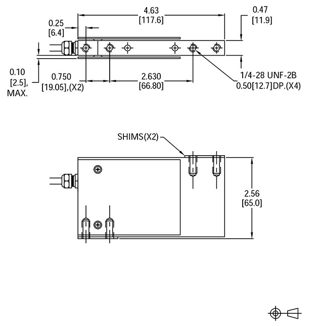TSP51 4045 Stainless Steel Single Point Load Cell outline dimensions