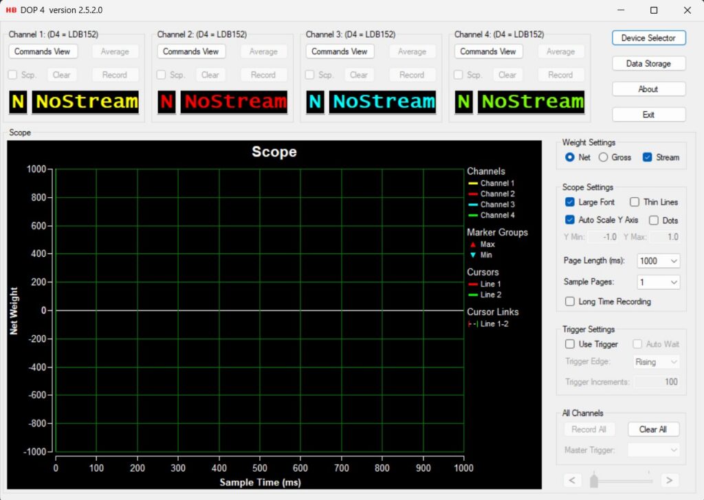 DOP4 main overview window