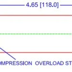 Side view drawing of SP14 4027 Anodized Aluminum Single Point Load Cell outline dimensions