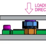 Side view drawing of WMBP Aluminum Weigh Module 6000WM3 outline dimensions