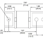 1026 BBA Bending Beam Load Cell outline dimensions