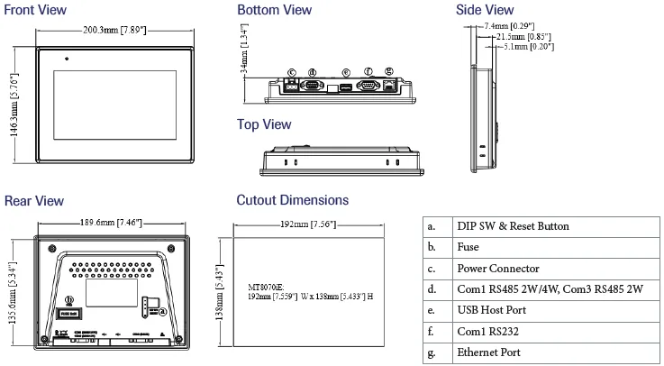 4470 Digital Load Cell outline dimensions