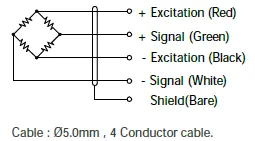 9001 Tension Link Load Cell wiring