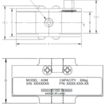 ASM 8031 Anodized Aluminum Load Cell outline dimensions