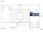 CLTD 4030 Stainless Steel Single Point Load Cell outline dimensions