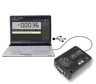 DSCUSB USB Strain Gauge Load Cell Digitizer Module dimensions