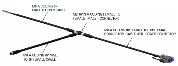 Interconnect Cable Kit M8 outline dimensions