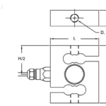 GSCHD 3015 Hermetically Sealed S Beam Load Cell outline dimensions