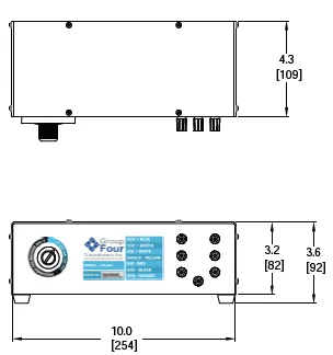 LCS-100 Load Cell Simulator outline dimensions