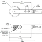 LF 1032-1 Series Load Cell Load Foot outline dimensions