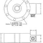 LGP 310 Tension Compression Pancake outline dimensions
