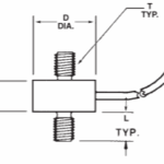 LPM 512 Subminiature Tension Compression outline dimensions