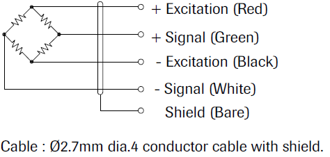 5048 LPM 530 Miniature Load Cell wiring
