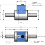 LXT 980 Torque Sensor outline dimensions