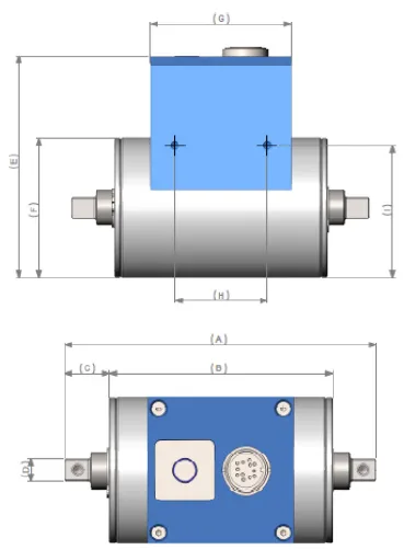 LXT 981 Torque Sensor outline dimensions