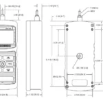 M4 M5 – Digital Force Gauges outline dimensions