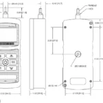 M4 M5 – Digital Force Gauges outline dimensions
