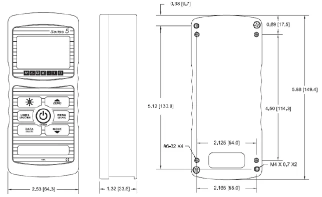 5i Force/Torque Indicator outline dimensions