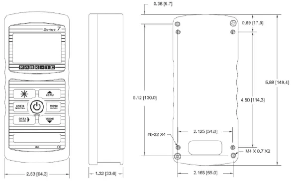 7i Force/Torque Indicator outline dimensions