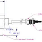 OMSH 5031 Stainless Steel Rocker Column Load Cell outline dimensions
