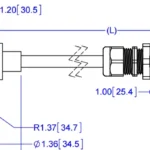 OMSH 5031 Stainless Steel Rocker Column Load Cell outline dimensions