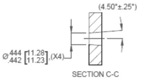 SNAM 8008 Single Point Deflection Transducer outline dimensions