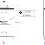 Tension and Compression Canister Load Cell COLC 5038 outline dimensions