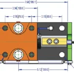 ZNSHDWM 1000WM55 Weigh Module outline dimensions