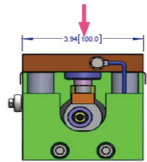ZNSHDWM 1000WM55 Weigh Module outline dimensions