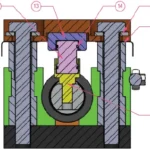 ZNSHDWM 1000WM55 Weigh Module outline dimensions