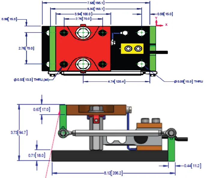 ZQSWM Tank Weighing Module outline dimensions