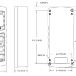 Model 5i Advanced Force Indicator outline dimensions