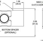 Digital Single Point Load Cell SPF5 outline dimensions-2