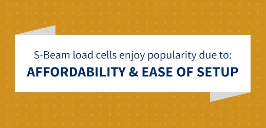 Benefits of S-beam load cells