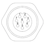 Digital Single Ended Beam Load Cell RB14D pin configuration