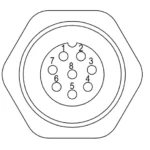 Digital Single Point Load Cell SP46HD pin configuration