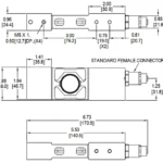 Digital Single Point Load Cell SPD 4046D outline dimensions