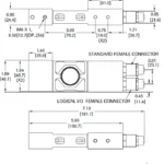 Digital Single Point Load Cell SPD-DUAL outline dimensions